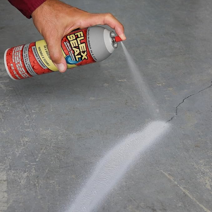Flex Seal, 14 oz, 2-Pack, Clear, Stop Leaks Instantly, Transparent Waterproof Rubber Spray On Sealant Coating, Perfect for Gutters, Wood, RV, Campers, Roof Repair, Skylights, Windows, and More
