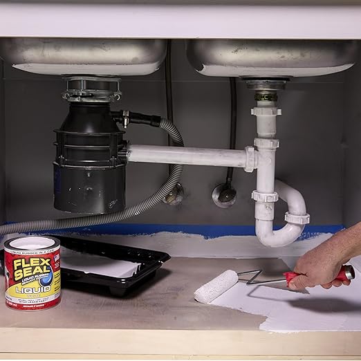 Flex Seal Liquid, Rubber Coating Sealant, Waterproof, Flexible, Breathable, and UV Resistant, Roof Repair, Basements, RV, Campers, Trailers, Marine, EPDM, Masonry, White, 32 oz