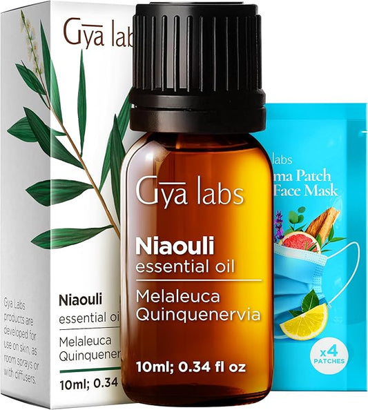 100% Pure Niaouli Essential Oil - 0.34 Fl Oz - Niaouli Oil for Hair, Skin, Diffuser, Aromatherapy & DIY Candle Making Scent