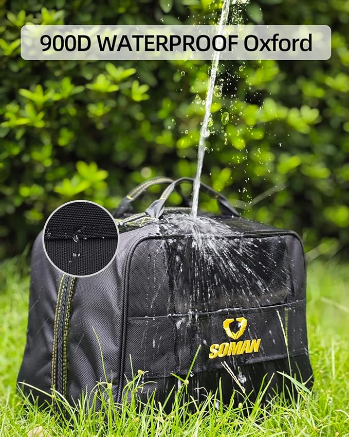 Motorcycle Helmet Bag, Helmet Storage Bag with 900D Waterproof Oxford for Motorcycle Motorbike Snowmobile Ski Welding Helmets