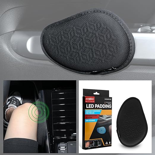 Car Knee Cushion Pads,Car Center Console Knee Leg Elbow Cushion Pad,Soft KneePads Accessories for Driver Side Pad KneePillow for Pain KneeRelief,Door Armrest Protective Pad Leather Armrest Pillow