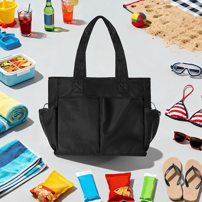 Odoland Soft Cooler Bag - Leakproof & Insulated, 2-in-1 Collapsible Design, Dry/Wet Separation, Large Soft Sided Cooler with Multi-Pocket Design for Beach, Picnic, Camping, Day Trip, Family Size