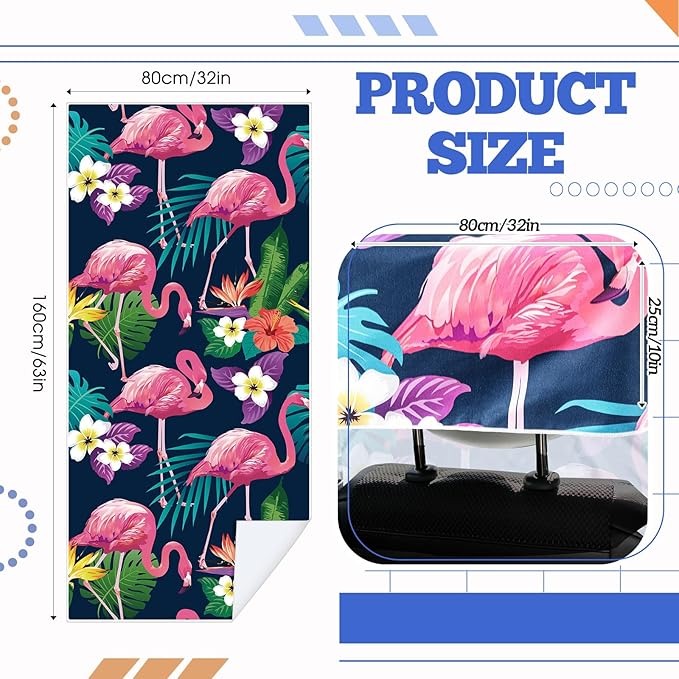 1 Pack Car Seat Towel Covers with Storage Bag 63 x 32 Inch Athletic Running Towel Seat Sweat Washable Cover Gifts for Car Outdoor Sport Activities Christmas (National Park 1)