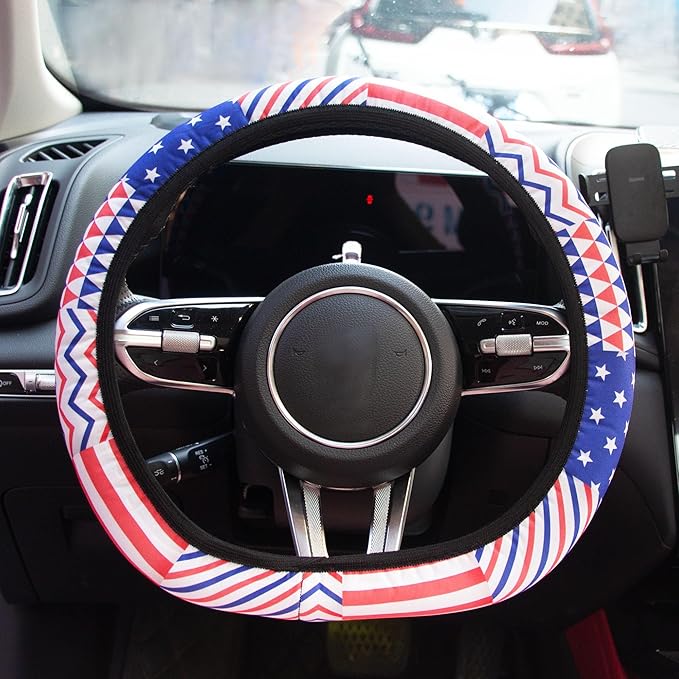 Steering Wheel Cover for Women Universal Steering Wheel Covers Protector Car Accessories for Car 15 inch