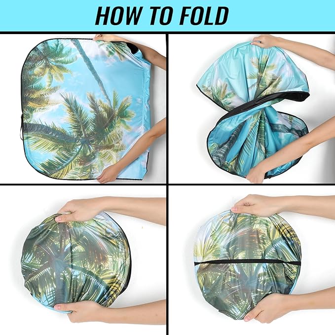 Windshield Sun Shade - Car Windshield Sun Shade for UV Protection Heat Reduction 2025 Sun Visor for Car Interior (55"x31.5")