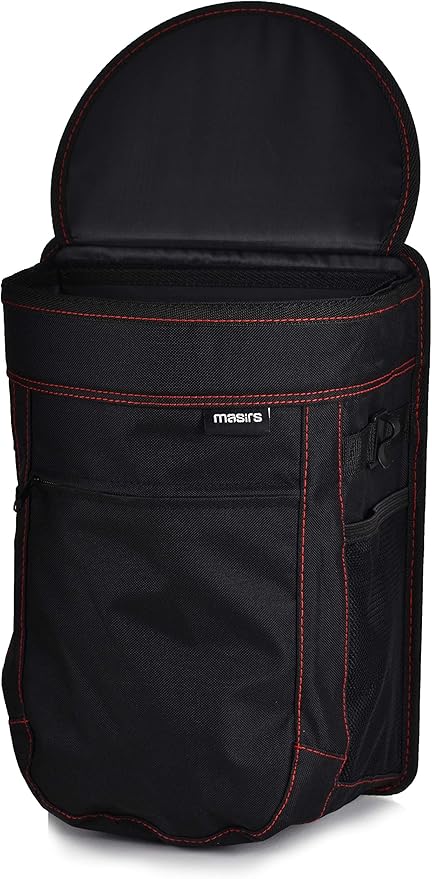 Masirs Vehicle Trash Can - Large Removable Leakproof Garbage Bag, Fasten The Car Waste Basket to Back or Front Seat Headrest. Great Garbage Can for Car, SUV, Truck, Van or Minivan.