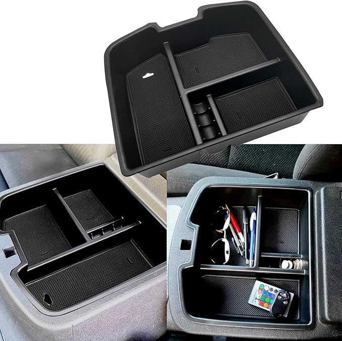 fit for Center Console Organizer Tray 2007-2014 GMC Sierra Chevy Silverado Tahoe Yukon Suburban - GM Vehicles Accessories Replaces 19166288