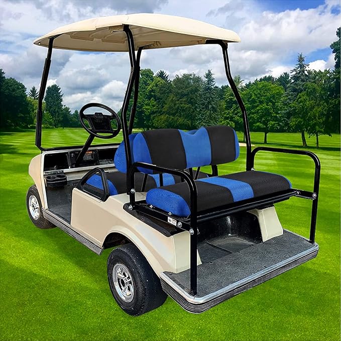 4 Passenger Golf Cart Seat Covers for Club Car DS Golf Carts OME Ordinary Seats, DS Golf Cart Seat Cover Front and Rear/Back, Washable Seat Cover