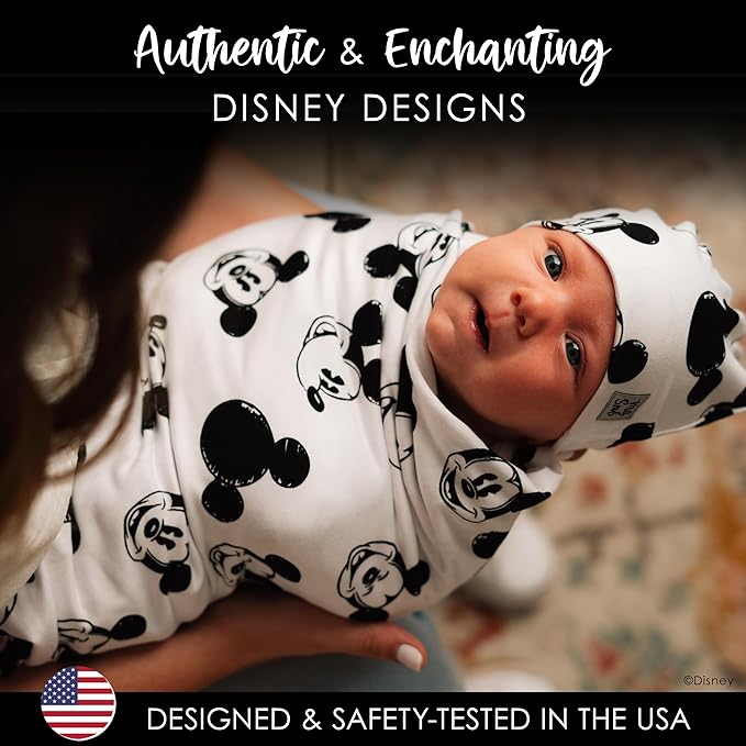 Milk Snob Disney Infant Boy/Girl Swaddle Blanket, Soft Receiving, Security and Play, Toddler Infant NewbornBedding, Baby Shower, Baby Registry Gift (Mickey Mouse Sketch) 34 * 34 inches