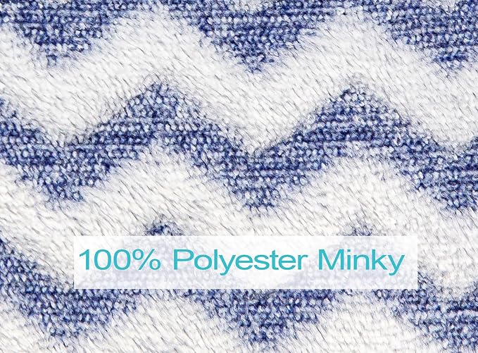 Niko Easy Wash Children's Car Seat Cover & Liner - Blue Chevron Minky - Great for Winter Weather - Universal FIT - Crash Tested - Waterproof SEAT Bottom - Mess Protection - Machine Washable