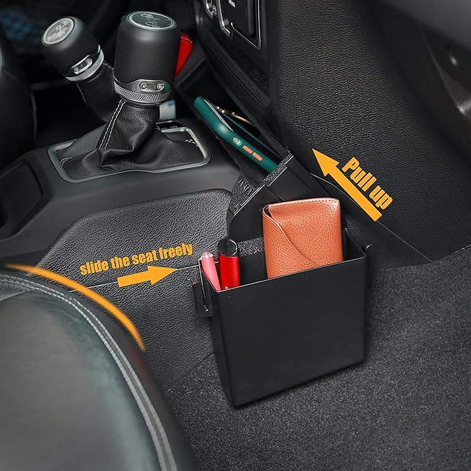 JVMA Center Console Organizer Gear Shift Tray for Jeep Gladiator Accessories and Jeep Wrangler JL JLU 2026 2025 2024-2018 Rubicon Sahara 4xe Storage Box Hook (US Patent) Interior