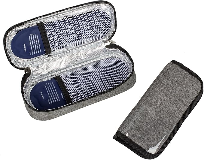 apollo walker Insulin Cooler Travel Case Diabetic Medication Cooler with Ice Packs and Insulation Liner insulin cooler travel case tsa approved
