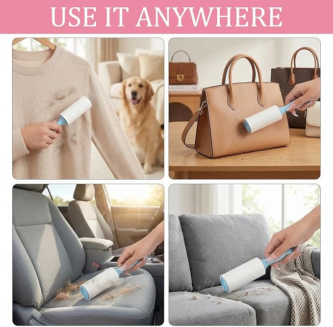 36 Pcs Mini Lint Roller Travel Size Portable Travel Lint Roller for Purse Pet Hair Clothes Furniture Car Compact Lint Bursh Sticky Small Cat Hair Removal Tool Gifts 1080 Sheet