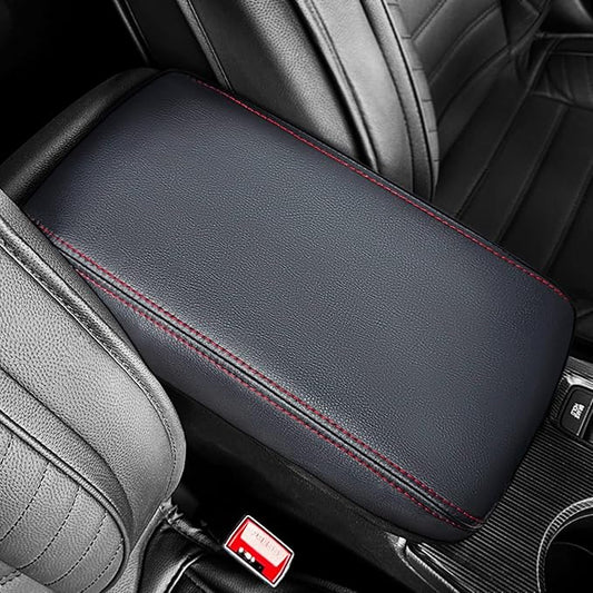 Car Center Console Armrest Cover for Honda Civic 2022-2025, Soft Armrest Pad Cover Protector Cushion for Honda Civic 2022 2023 2024 2025 Interior Accessories (Red)