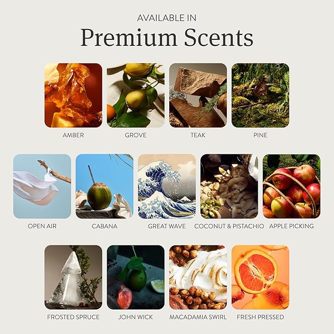 Drift Car Air Freshener - Stone Air Freshener Car Odor Eliminator - Long Lasting Scent - Auto Accessories - Metal Clip - Essential Oils - Clean Ingredients - Macadamia Swirl Starter Kit