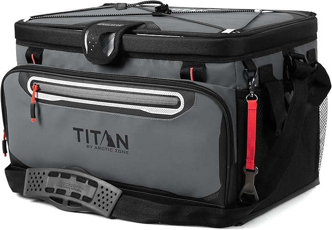 Titan by Arctic Zone Deep Freeze Cooler - Zipperless Hardbody Cooler - Deep Freeze Insulation, HardBody Liner, and SmartShelf