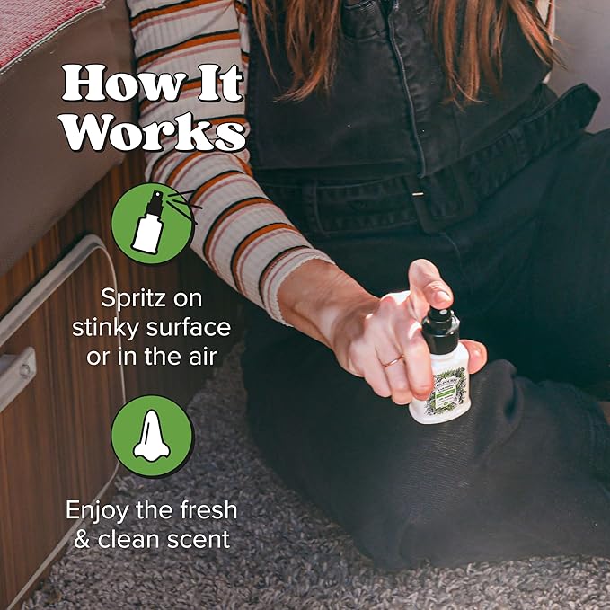 Car-Pourri Car Odor Air + Fabric Odor Freshener Spray, Fresh Cruise, Travel Size 1.4 Fl Oz