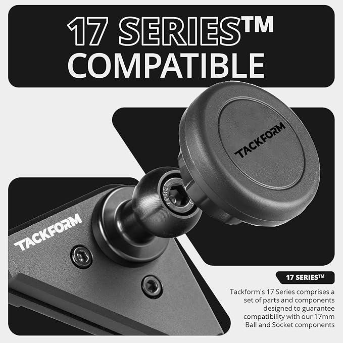 Tackform Link Vent Mount Magnetic Phone Holder - Compatible with '21-'25 Ford F150 & Raptor, '23-'25 Ford Super Duty | Aluminum Base | Short Reach | NOT Compatible with MagSafe