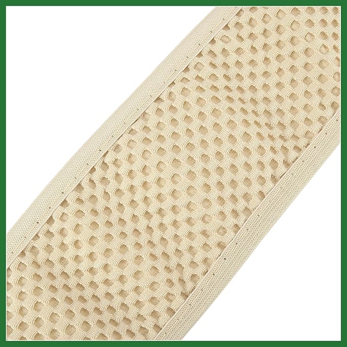 Motoforti Universal 15" Anti Slip Steering Wheel Cover Elastic Stretch Mesh Cloth Cover Accessory for Car Beige Long-Lasting