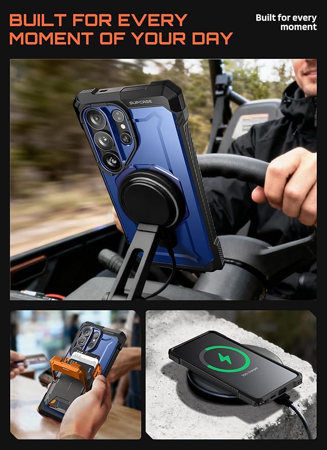 SUPCASE for Samsung Galaxy S26 Ultra Case with Kickstand (Unicorn Beetle Grip), [Wireless Charge Compatible] [Military-Grade Protection] Heavy-Duty Magnetic Phone Case for S26 Ultra 6.9 Inch, Cobalt
