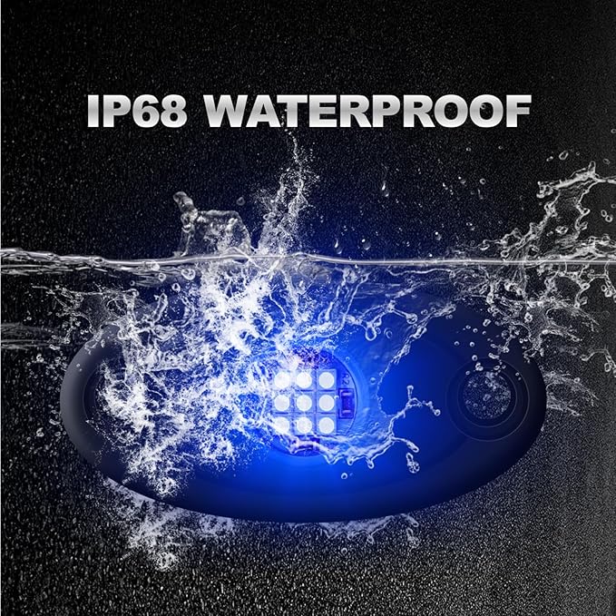 4Pods Rock Lights Blue Neon Underglow led Lamp for Car Trucks ATV UTV SUV Boat Underbody Glow Trail Rig Motorcycle Lights