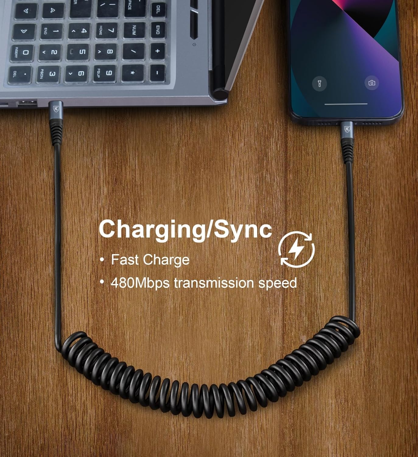 USB C to USB C Cable 6ft, 2Pack Coiled Charger for Car, Type C Fast Charging for iPhone 16/15/Plus/Pro/Pro Max/MacBook Pro 2020/iPad Pro 2020/iPad Air 4/Samsung Galaxy S23