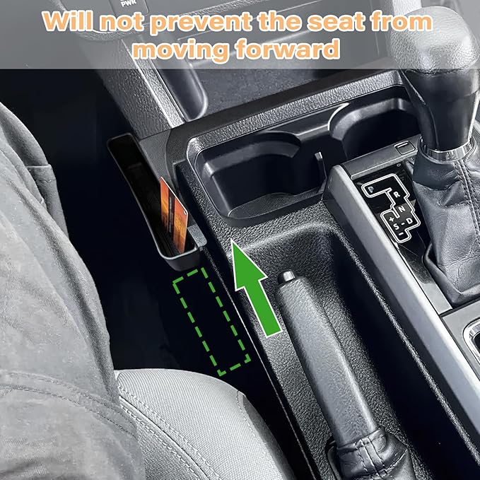 JKCOVER OEM Texture Center Console Gear Shift Organizer Tray Compatible with Toyota Tacoma 2023 2022 2021 2020 2019 2018 2017 2016 Interior Accessories Storage Box(Not for Manual Transmission)