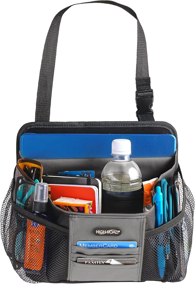High Road DriverStash Front Seat Car Organizer with Insulated Cup Holder