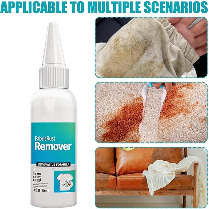 Multi-Fabric Cleaner - 80ml Laundry Stain Remover | Fast Powerful Instant Eraser, Multi Functional Instant Scrubber For Home House Indoor Outdoor Coat Laundry Sofa Covers Car Interiors
