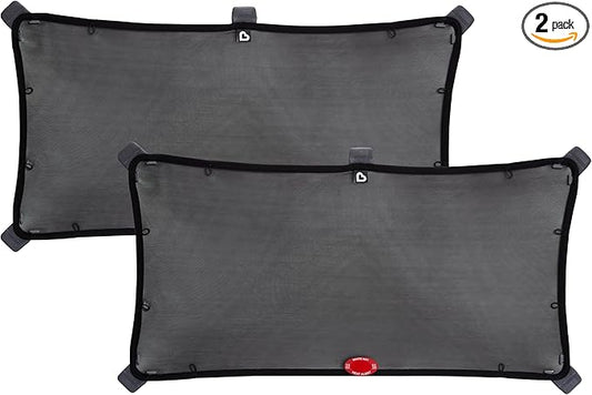 Munchkin® Brica® Magnetic Stretch to Fit™ Sun Shade, Black, 2 Pack