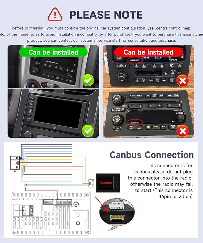 4G+64G Android Car Stereo for Chevrolet Chevy Silverado Impala Tahoe GMC Sierra Yukon Hummer H2 with Wireless CarPlay Android Auto, 7” Touchscreen Car Radio GPS WIFI SWC BT 32EQ Backup Camera