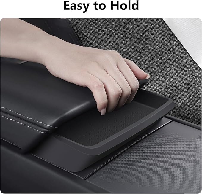 Center Console Organizer for Tesla Model 3 Highland 2024-2026 Model Y 2025-2026 Juniper Sunglasses Holder Armrest Key Card Phone Storage Box Glasses case Tray Tesla Interior Accessories