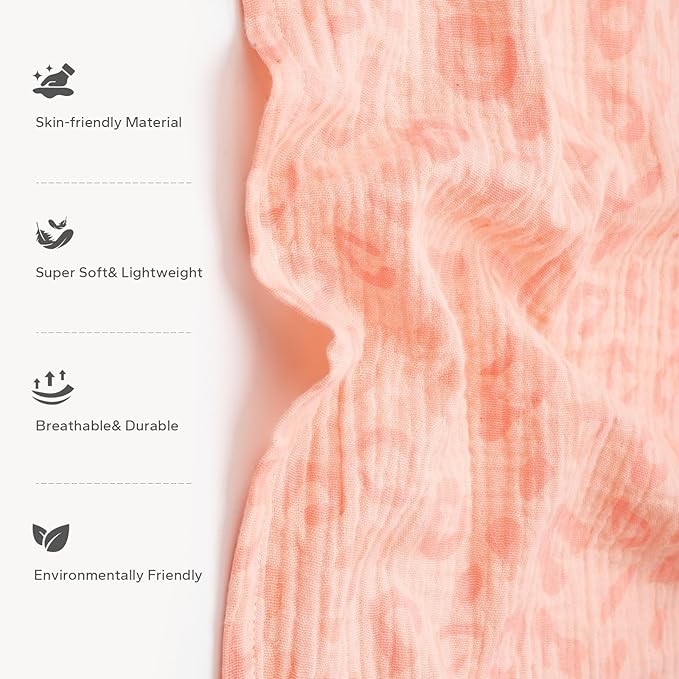 SERAPHY 2-in-1 Muslin Baby Car Seat Cover & Nursing Cover, Soft Lightweight Breastfeeding Cover for Boys and Girls,Breathable Canopy for Infant Carseat & Stroller for Summer—Love