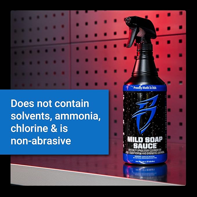 Bling Sauce Mild Soap Sauce Premium Upholstery and Vinly Cleaner with UV Inhibitors, for Boats, Cars, RVs, 32 oz