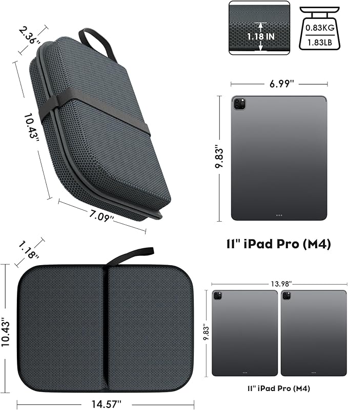 Gel Seat Cushion, Portable Travel Cushion for Long Sitting, Thick & Foldable, 14.5" x 10.5" Large Size Chair Seat Cushion for Office Chair Car Wheelchair, Relief Sciatica Coccyx Pain