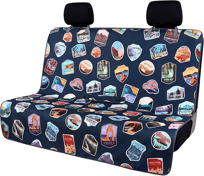 Tallew Back Seat Towel Cover for Car Athletic Running Towel Microfiber Bench Seat Cover for Pets Post Workout Sweat Washable Non Slip Automotive Backseat Protector for Outdoor Sport Camping Mat