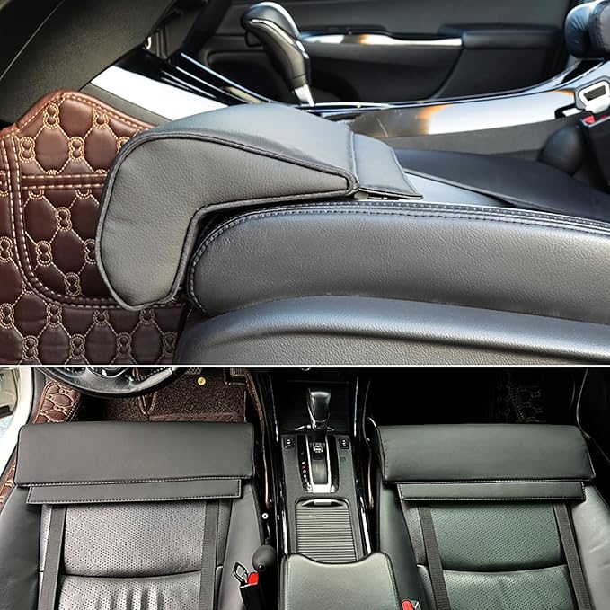 Car Leg Extender Leg Support Cushion for Car Driver Seat Office Chair, Universal Car Seat Extender Pad Leg Support Pillow for Cars Buses Trains Office Home (Black)