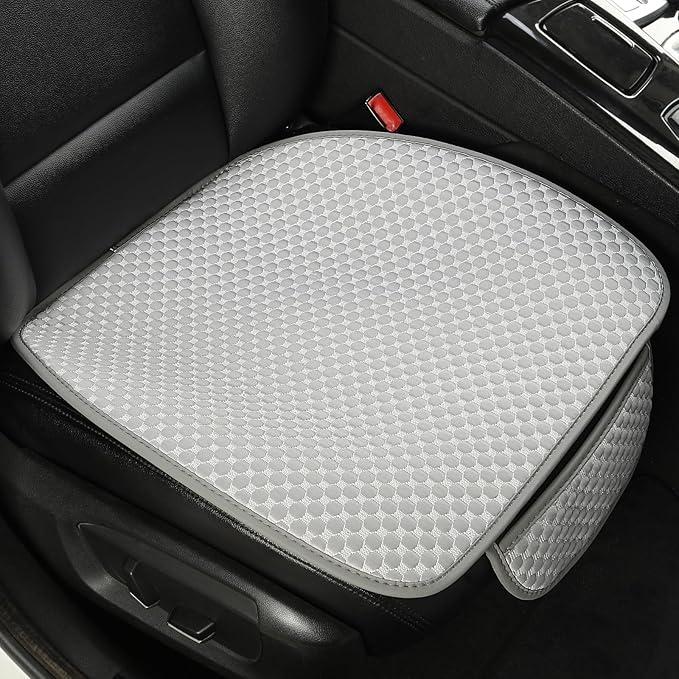 West Llama Car Seat Covers for Summer,Ice Silk Bottom Seat Covers for Cars Include 1 Piece Front Driver Seat Pad Mat Universal Fits 90% SUVs,Cars,Sedans(1Piece-Gray)