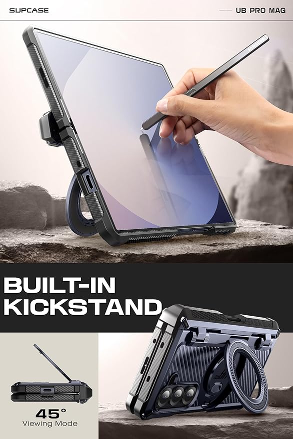 SUPCASE for Z Fold 6 Case with S Pen Holder [UB Pro Mag] [Compatible with MagSafe] [Military Grade Protection] [Built-in Screen Protector & Magnetic Ring Holder] Rugged Shockproof Phone Case, Mountain