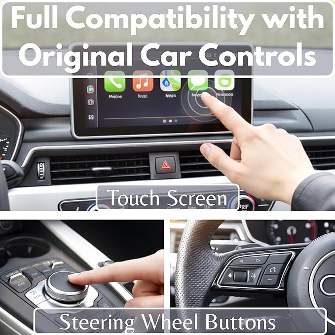 C-Pro [Native USB-A] Wireless CarPlay & Android Auto Adapter – Dual-Phone Memory (Couples), Zinc Alloy, 5GHz WiFi – Direct Plug for Standard Ports