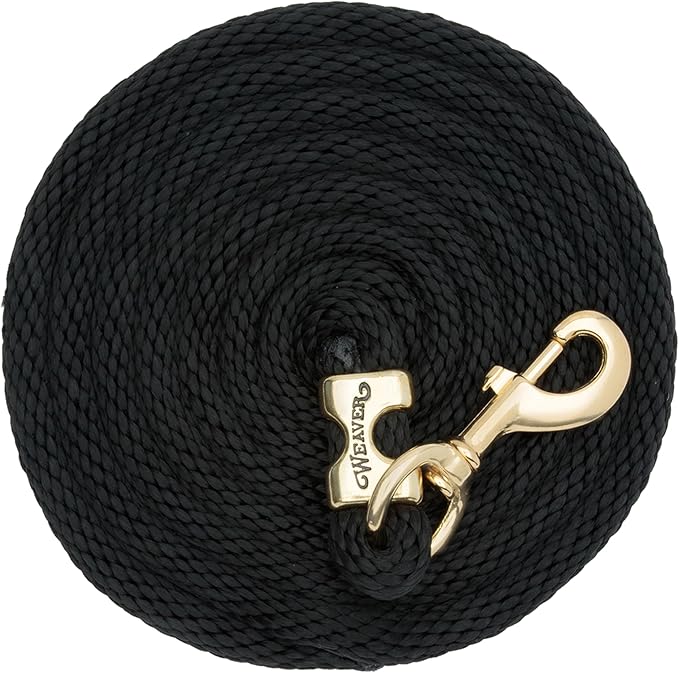 Weaver Equine Performance Lead Rope, Long Horse Lead Rope with Quick Halter Attachment, Soft Comfort Grip, Barn Horse Tack for Daily Use & Showing