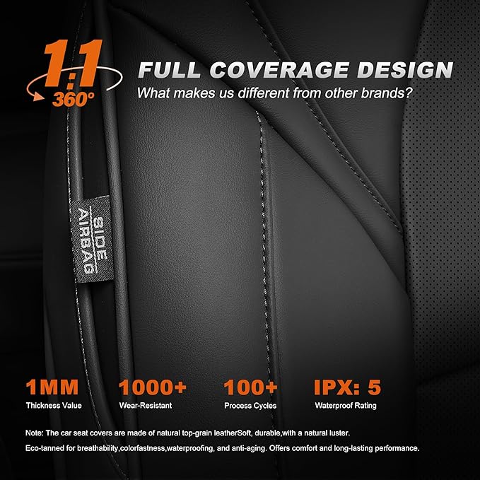 AOMSAZTO Car Seat Cover Fit for Tesla Model 3 2017 2018 2019 2020 2021 2022 2023 - Full Set Black Seat Covers
