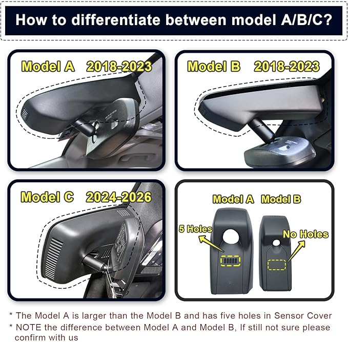 Mangoal 4K Dash Cam fit for GMC Acadia 2017-2023 (Model B), SE SEL Set AT4 Denali, Model A & Model B Have Same Models Years but Vehicle Sensor Cover are Different, Free App & WiFi, 64GB Card