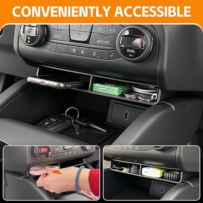 Center Console Organizer Compatible with 2021-2024 Ford Bronco Sport/2020-2024 Ford Escape Gear Shifter Insert Box Storage Tray for Bronco Sport/Ford Escape Accessories(Insert Storage Tray)