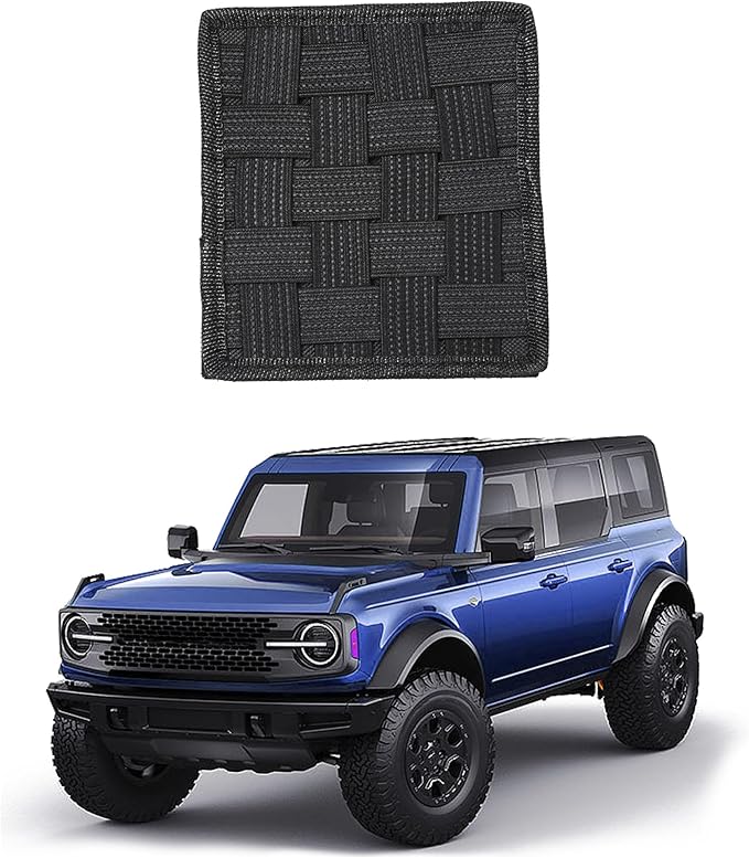 sukemichi Center Console Organizer MOLLE Panel for Ford Bronco Accessories 2021-2025 2026 Armrest Organizer Storage Holder Tactical Pouch Multi-Purpose Utility Gadget Gear Tool Bag