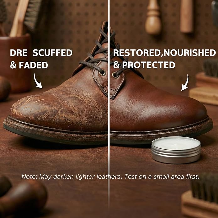 Mink Oil Leather Conditioner- 3.52oz Waterproof Formula Softens & Restores Boots, Shoes, Furniture