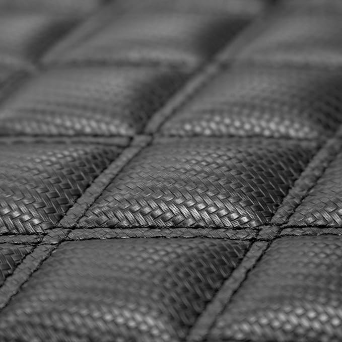 FH Group Floor Mats - Faux Leather Floor Mats for Cars, Universal Fit Automotive Floor Mats, All Purpose Car Floor Mats, PU Leather Protector Mat for Most Sedan, SUV, Truck Floor Mats Brown