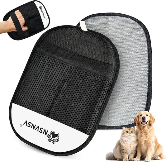 Pet Hair Remover Glove, Electrostatic Pet Hair Remover Glove for Cats Dogs, Reusable Magic Brush Pet Hair Remover for Bed, Clothing, Couch, Carpet, Car Seat