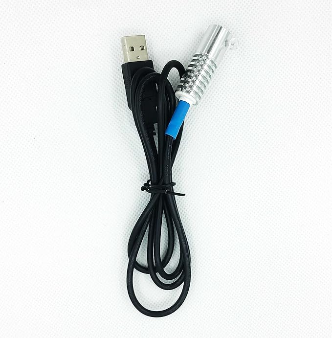Side Glow Fiber Optic USB Light Source Illuminator - 5V LED Guide Lamp for Small Fiber (Blue, 6mm)