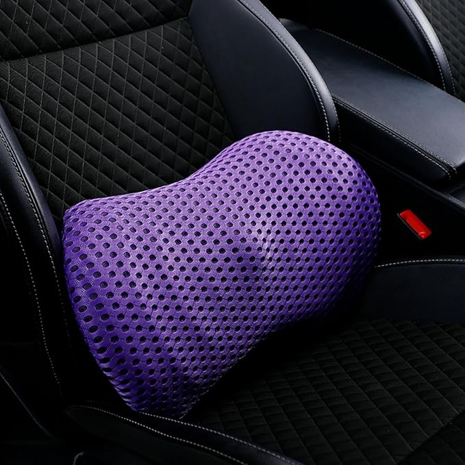 Car seat Cushion Lumbar Support car backrest Cushion Lumbar Protection Lumbar Pillow Driver's seat Lumbar Support in car (Purple)